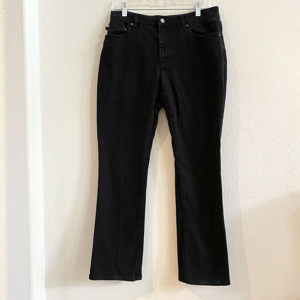 LRL Lauren Jean Co. Women's Black Classic Bootcut Denim Jeans Size 10โ